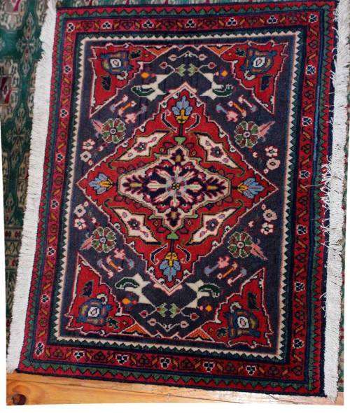Beautiful small hand-knotted MaiMai Persian carpet in showroom condition!