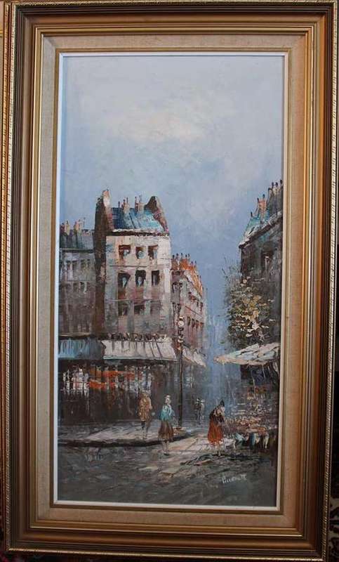 A beautiful oil painting signed Burnett