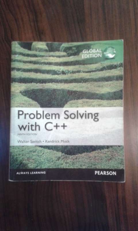 WALTER SAVITCH!. PROBLEM SOLVING WITH C++!, 9TH  EDITION! , PERSON! INTERNATIONAL EDITION!.