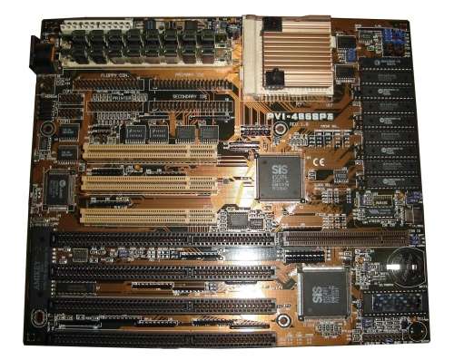 Asus PVI-486SP3 Motherboard + Intel 486 DX2 66Mhz + 16mb RAM