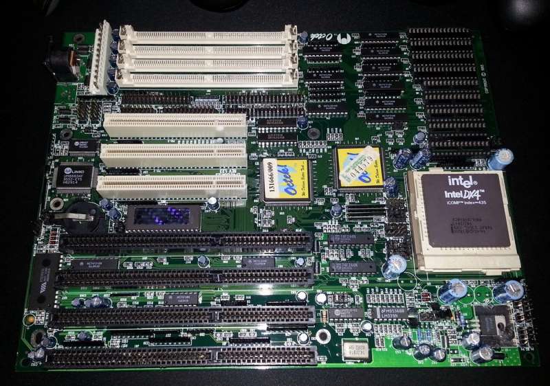Octek Hippo 15 Rev 1.23 Motherboard + Intel 486-DX4 100Mhz CPU + 16mb Memory