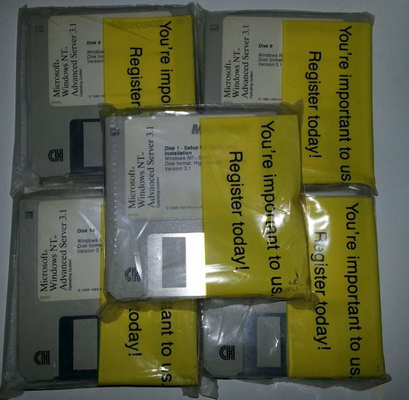 Microsoft Windows NT 3.1 Advanced Server 3.5 inch Floppy