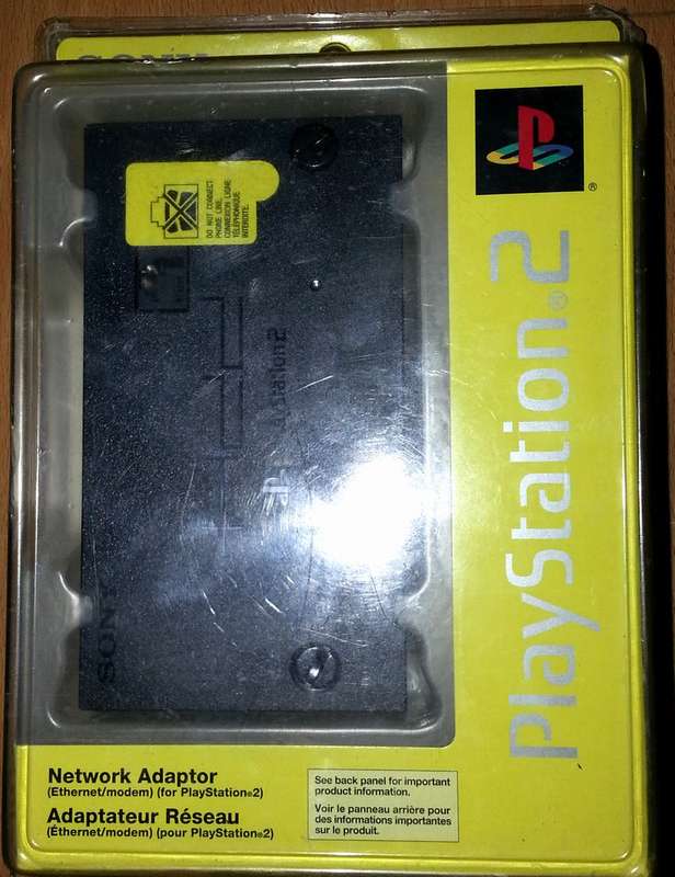 Authentic Sony Playstation 2 Fat Network/Modem/HDD Adapter with Software