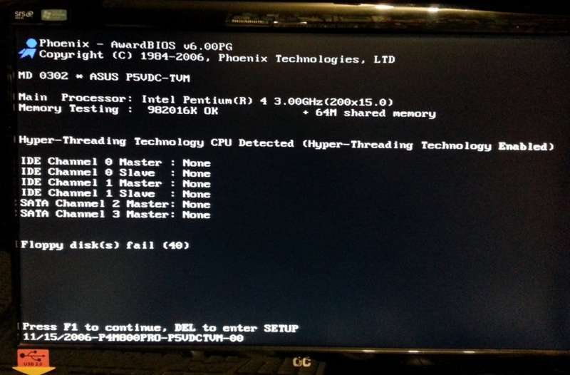 Asus p5vdc-tvm Motherboard AGP Dual DDR1/DDR2 + Intel 3Ghz CPU + 1GB Memory Socket 775
