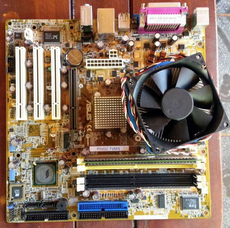 Asus p5vdc-tvm Motherboard AGP Dual DDR1/DDR2 + Intel 3Ghz CPU + 1GB Memory Socket 775