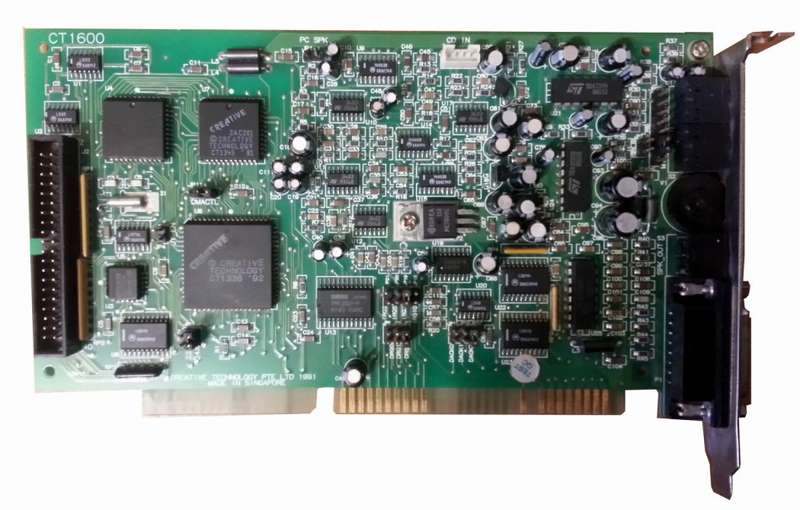 Sound Blaster Pro 2 ISA Sound Card Set Model: CT1600