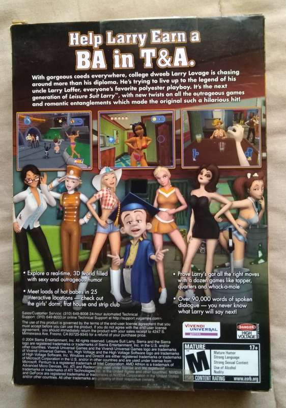 Leisure Suite Larry Magna Cum Laude 4-CD Version Small Box (2004)