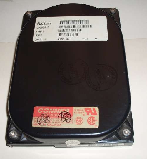 Conner CP30084E IDE 85MB Desktop Hard Drive (1993)