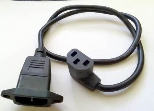 IEC C13 Male to Female Insulated Copper