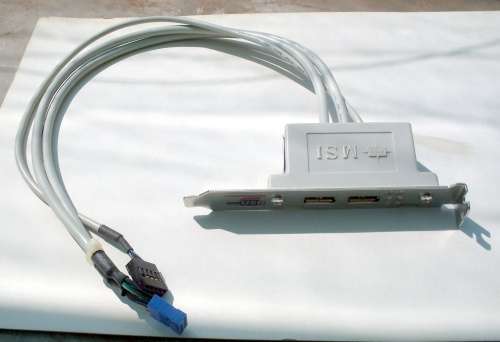 MSI 2-Port USB 2.0 Rear Bracket with 4-LED diagnostics