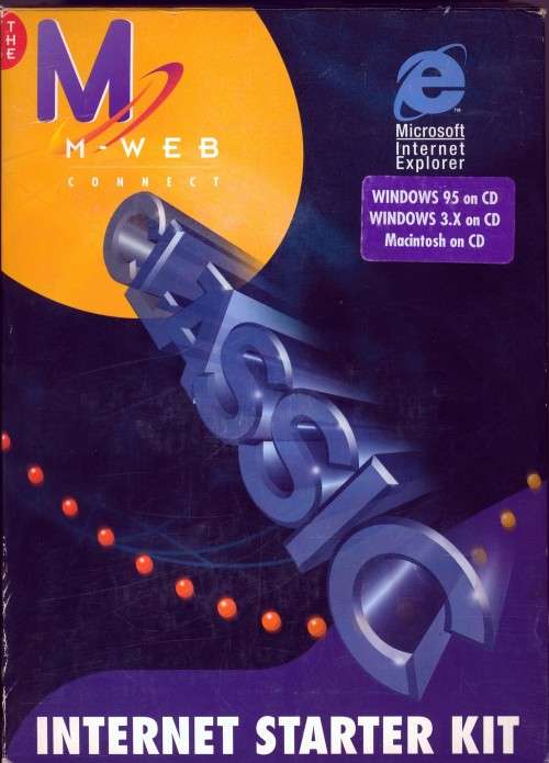 Mweb Internet Starter Kit for Windows 3.x and 95 and Mac CD