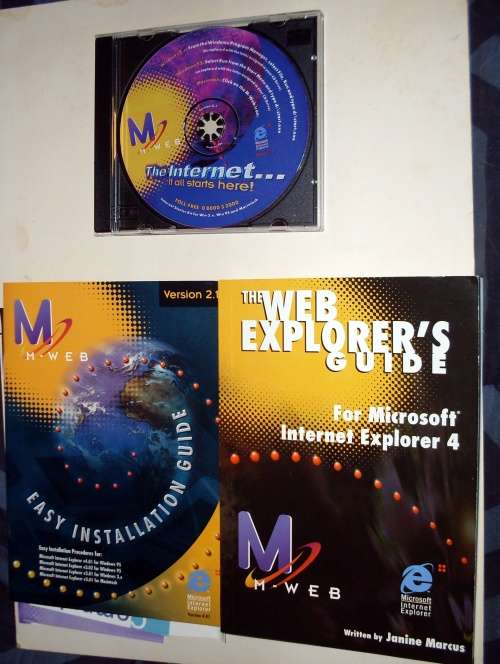 Mweb Internet Starter Kit for Windows 3.x and 95 and Mac CD