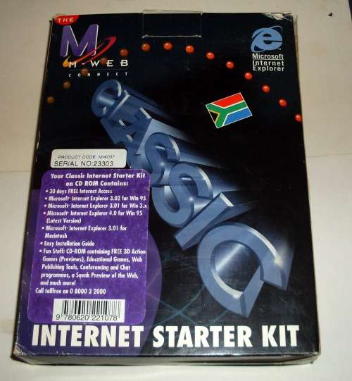 Mweb Internet Starter Kit for Windows 3.x and 95 and Mac CD