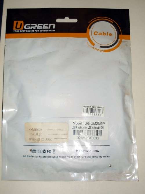 Ugreen USB A Male to Mini USB 2M