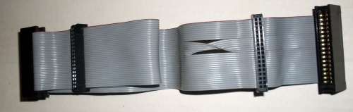Floppy 3.5 inch Dual and 5.25 inch Dual Cable Grey 50cm