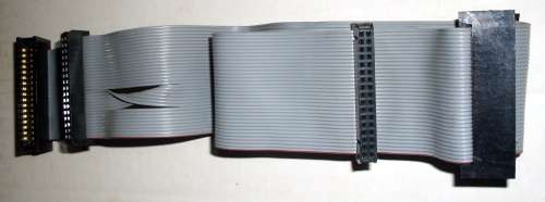 Floppy 3.5 inch Dual and 5.25 inch Dual Cable Grey 50cm