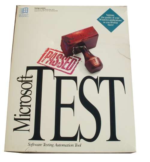 Microsoft Test software automation tool Floppy (1991)