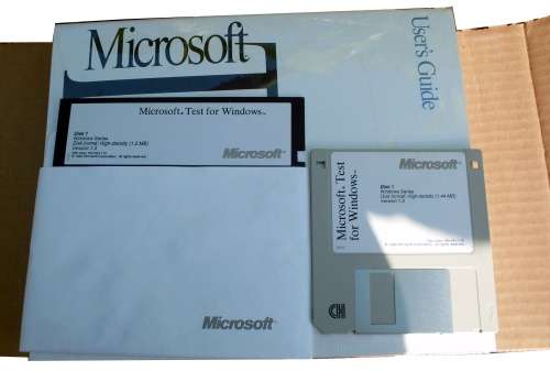 Microsoft Test software automation tool Floppy (1991)