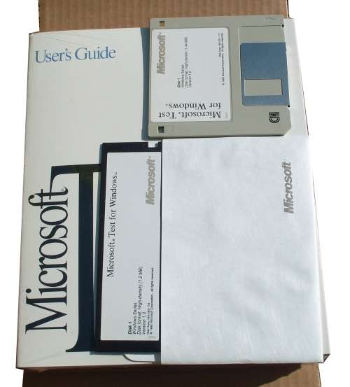Microsoft Test software automation tool Floppy (1991)