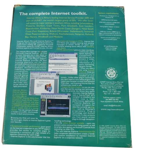 Internet Africa Floppy Disks for Windows 95 and 3.11 (1996)