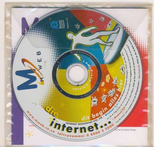 Mweb Internet Starter Kit CD for Windows 3.x and 95 Afrikaans (1996)