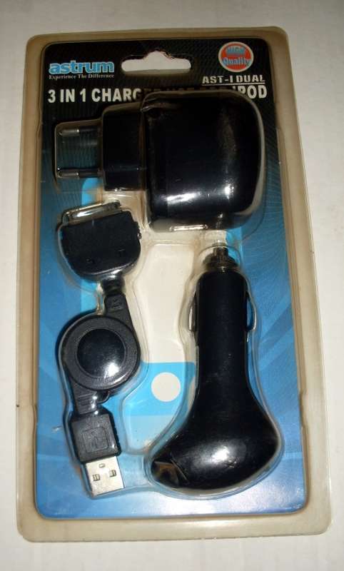 Astrum AST-Dual iPod First Gen 3 in 1 Charger