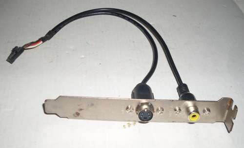 S-Video and RCA Video Output Bracket for motherboard