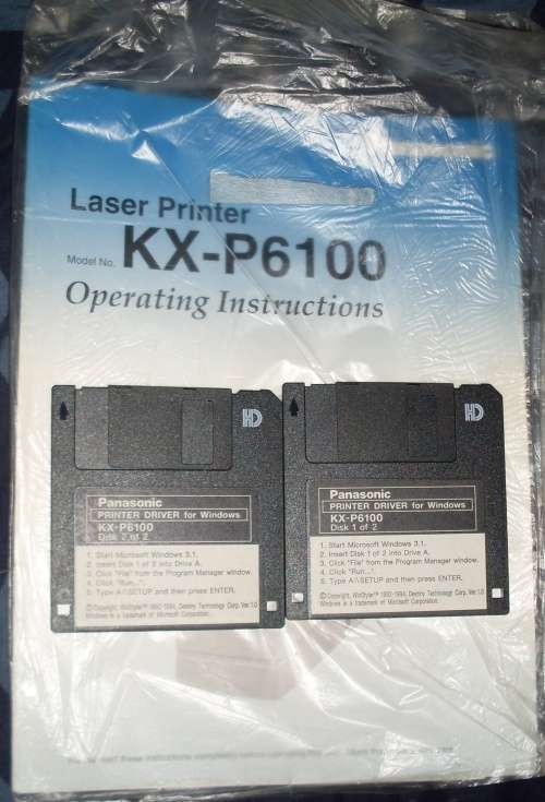 Panasonic KX-P6100 Laser Mono LPT Printer 600Dpi (1995)