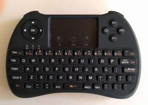 Wireless Media Player Keyboard with Touch Pad Rechargeable Battery