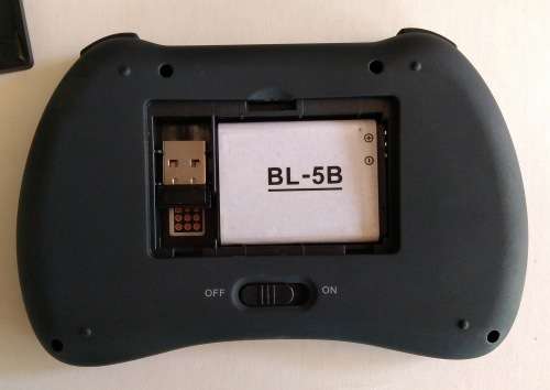 Wireless Media Player Keyboard with Touch Pad Rechargeable Battery