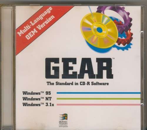 Gear CD-R Recording Software for Windows NT/95/3.1 (1995)