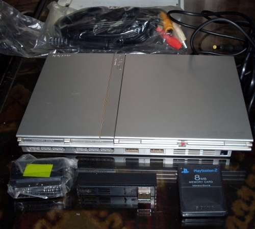Sony Playstation 2 Slim (PS2) SCPH-75004 Satin Silver