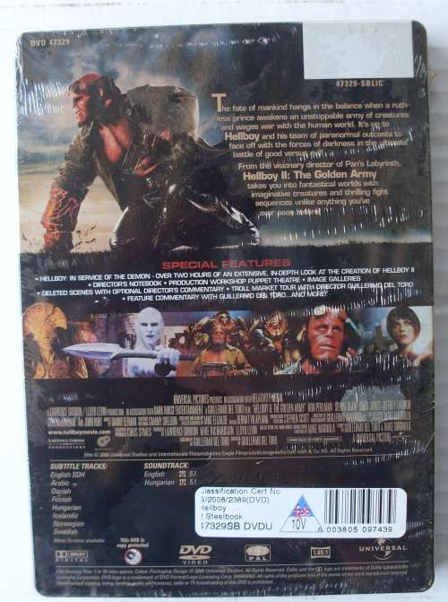 Hellboy Golden Army Special Edition Steelbook 2-Disc DVD