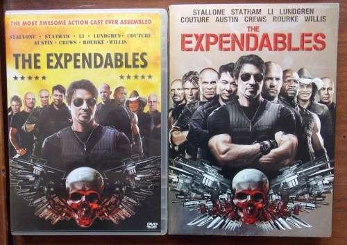 The Expendables 1 (SA/USA format) Region 1 and Region 2 DVD