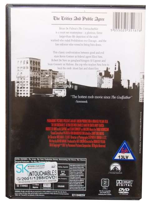 The Untouchables Widescreen (Kevin Costner) DVD