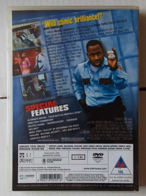 National Security (Martin Lawrence 2003) DVD