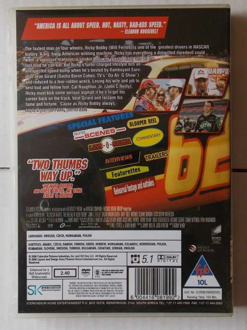 Talladega Nights Unrated and Uncut (2006) DVD