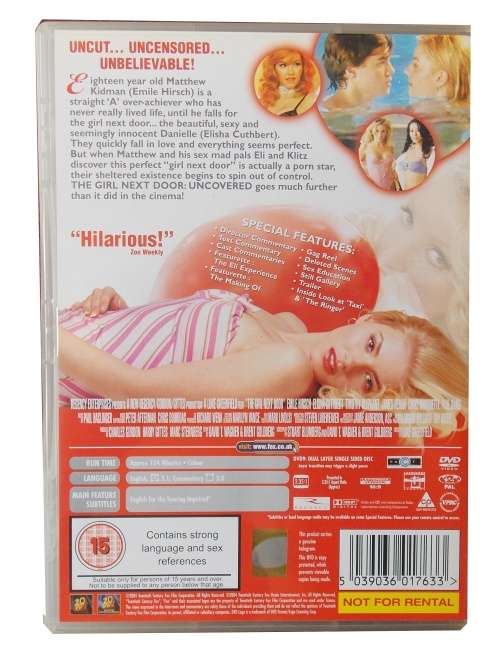 The Girl Next Door Uncovered Edition DVD