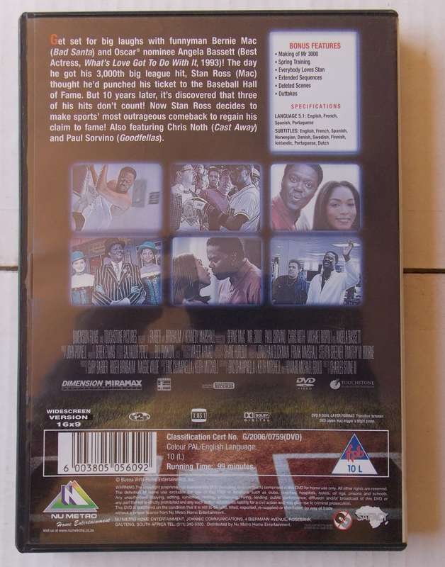 Mr 3000 (Bernie Mac) DVD