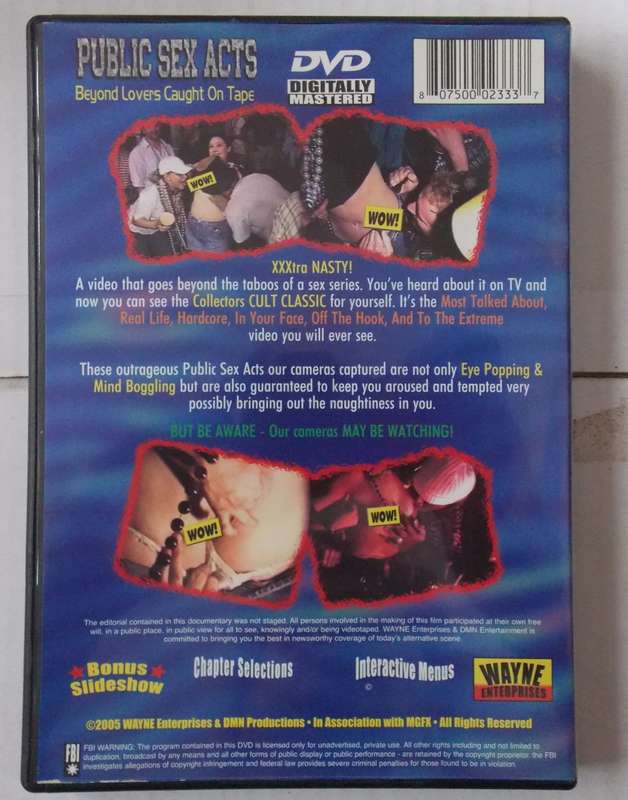 Public Sex Acts Beyond Lovers Caught on Tape DVD (2005)