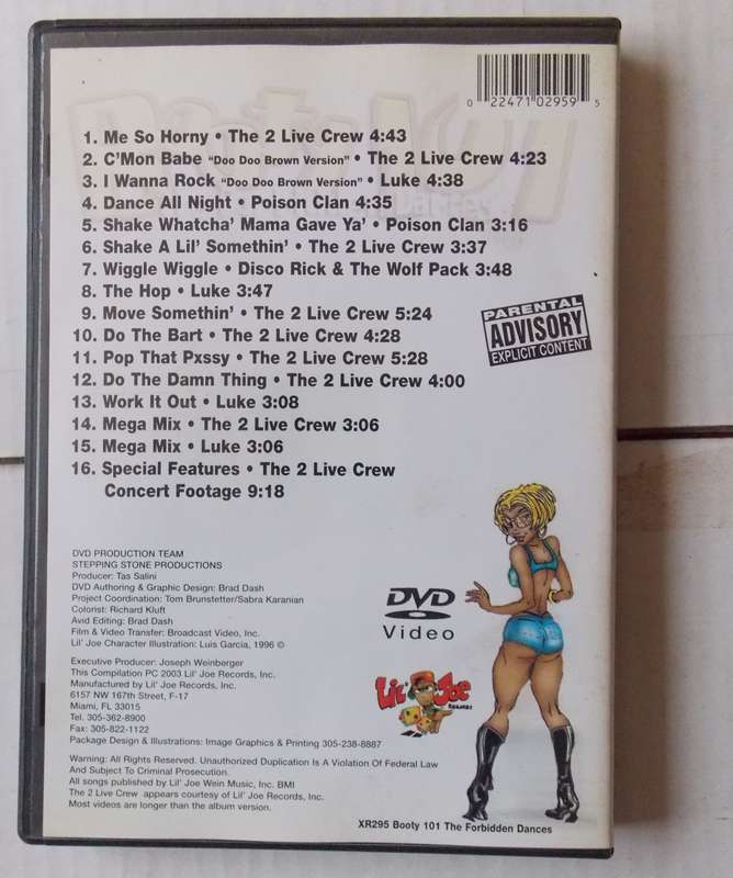 Booty 101 The Forbidden Dances Uncensored Music Videos DVD