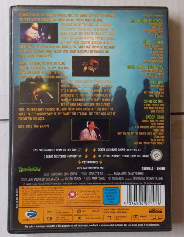 Cypress Hill Smoke Out DVD