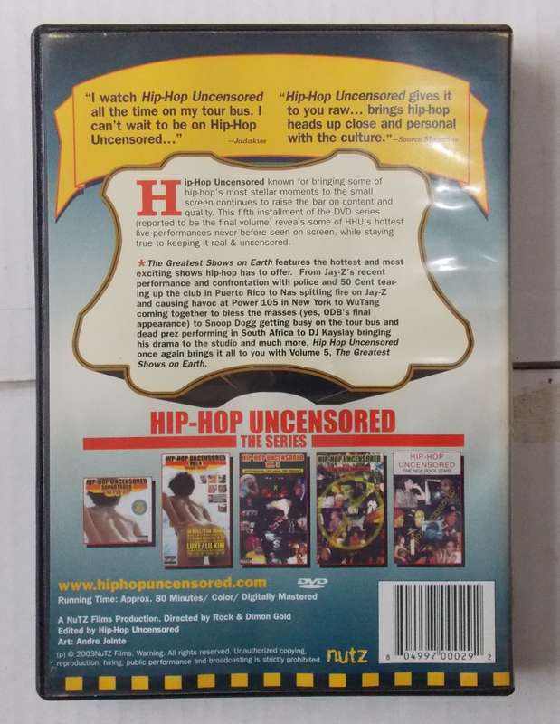 Hip Hop Uncensored Volume 5 DVD
