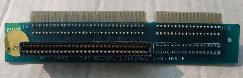 Highlight Dual ISA 8-Bit/16-Bit Riser Card (1989)