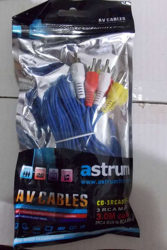 Astrum 3 RCA Male to 3 RCA Male 3 Meter