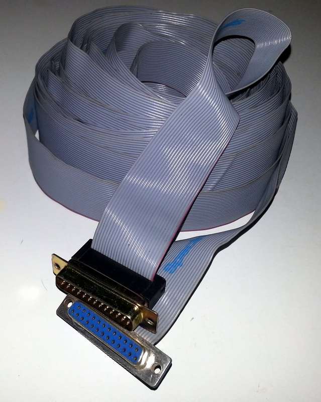 Spectra 25-Pin Female to 25-Pin Male Ribbon Cable 10 Meter