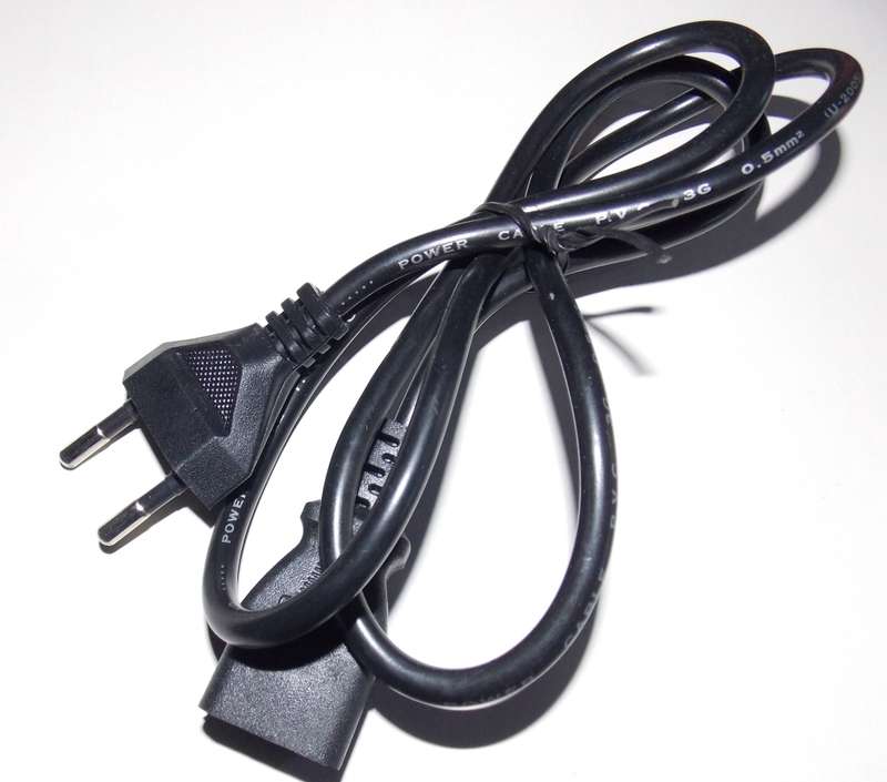 2-Pin to IEC C13 Power Cable 0.5mm PVC 1 Meter