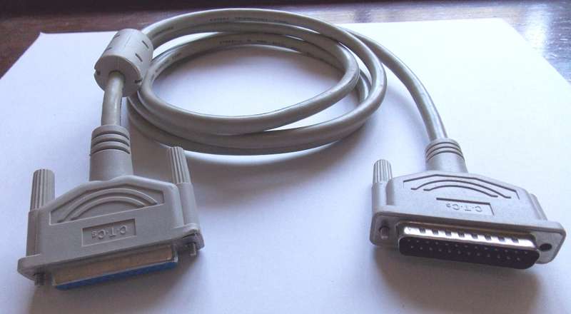 CTC 25-Pin Male to 25-Pin Female Cable 1 Meter