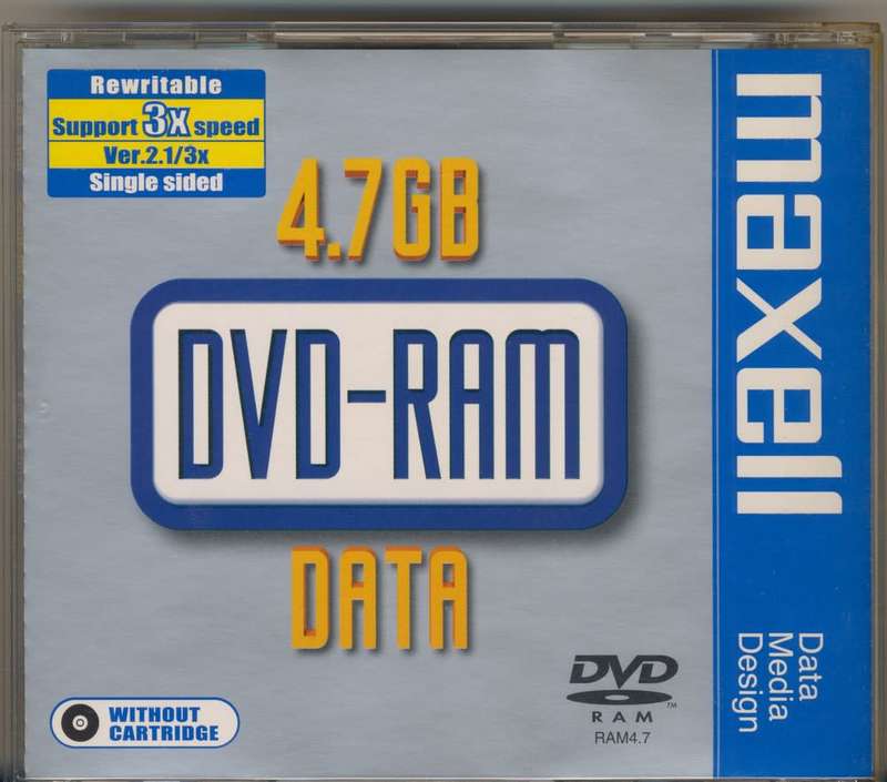 Maxell DVD RAM Disc 4.7GB 3x Speed