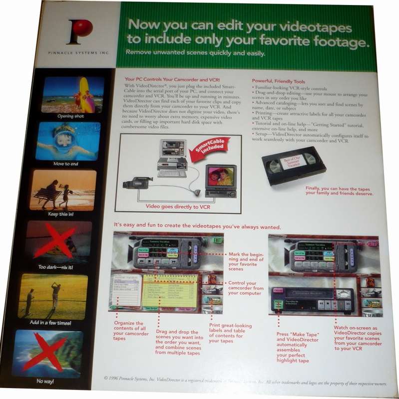 Pinnacle Video Director Home v1.1 IRDA for Windows 3.11 and 95 (1996)
